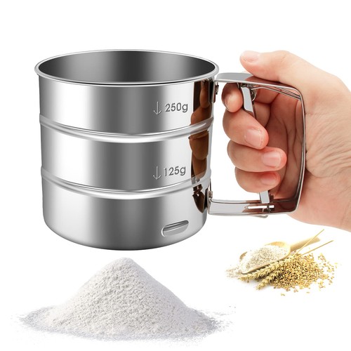 Mehlsieb edelstahl handsieb - -,
