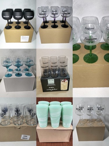 Gemischtes set 120 gläser gin - gemischtes,