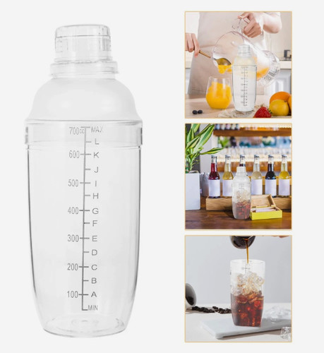 700ml transparent kunststoff - 700ml,